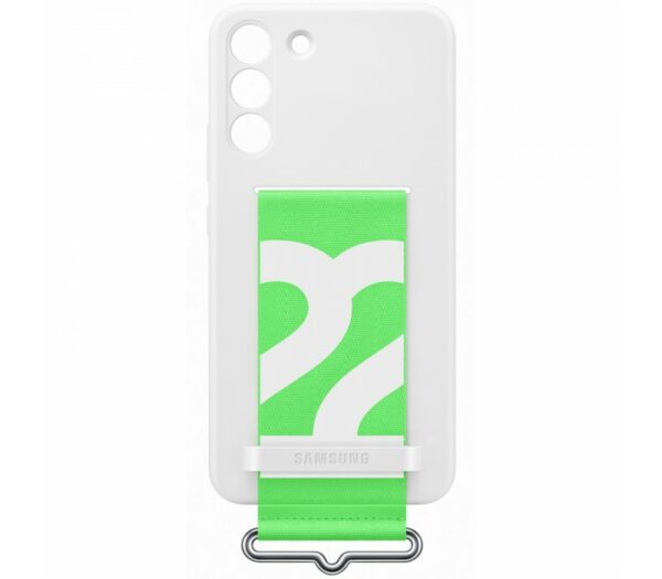 Galaxy S22 Plus; Silicone Cover with Strap; White „EF-GS906TWEGWW”