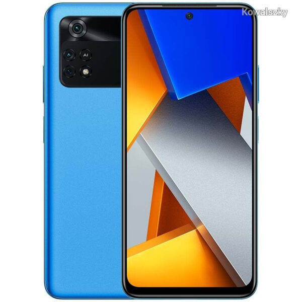 SMARTphone Xiaomi POCO M4 PRO Dual SIM 128/6GB 4G 5000 mAh Cool Blue, „MZB0B1PEU” (timbru verde 0.55 lei)