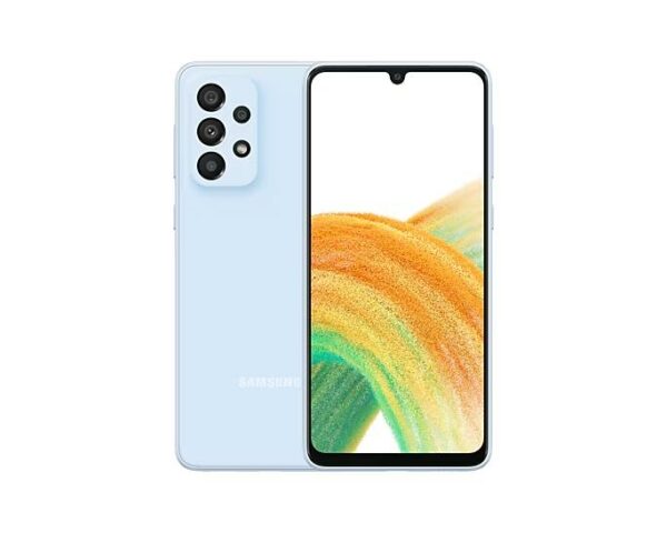 Samsung Galaxy A33 DS Awesome Blue 5G/6.4″/OC/6GB/128GB/13MP/48MP+8MP+5MP+2MP/5000mAh + IP67 „SM-A336BLBGEUE” (timbru verde 0.55 lei)