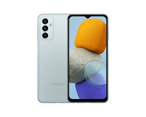 Samsung Galaxy M23 DS Light Blue 5G/6.6/OC/4GB/128GB/8MP/50MP+8MP+2MP/5000mAh „SM-M236BLBGEUE” (timbru verde 0.55 lei)