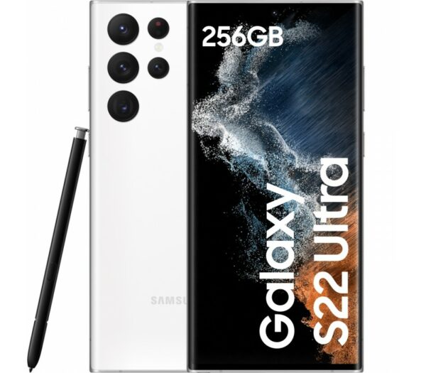 Samsung Galaxy S22 Ultra DS Phantom White 5G/6.8″/OC/12GB/256GB/40MP/12MP+108MP+10MP+10MP/5000mAh + S Pen „SM-S908BZWGEUE” (timbru verde 0.55 lei)