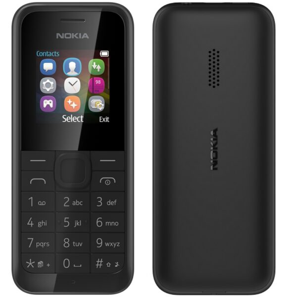 Nokia 105 SS Black 2G/1.4/4MB/800mAh „A00027552/” (timbru verde 0.55 lei)