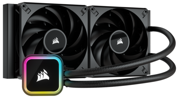 Cooler Corsair „iCUE H115i RGB ELITE”, skt universal, racire cu lichid, ventilator 140 mm x 2, 1600 rpm, iluminat RGB, „CW-9060059-WW” (timbru verde 2.00 lei)