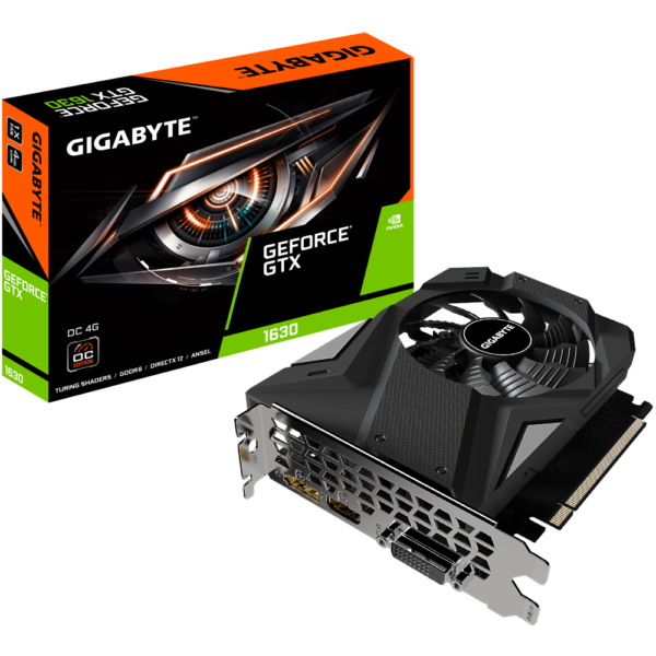 VGA GB GeForce GTX 1630 OC 4G 64bit, „GV-N1630OC-4GD”