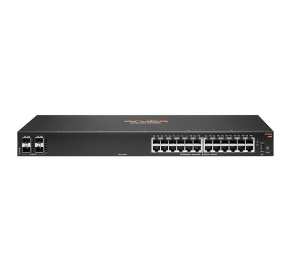 Hewlett Packard Enterprise Aruba 6100 24G 4SFP+ Managed L2 Gigabit Ethernet (10/100/1000) 1U Black, „JL678A” (timbru verde 2 lei)