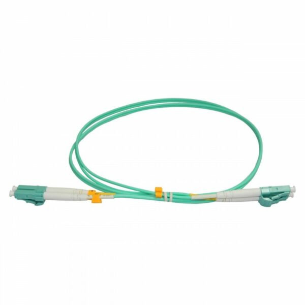 Patchcord FO LC/PC-LC/PC, MM OM3 50/125, manta LSZH 2.0mm, duplex 15m, „LC-LC-MM3/DX-15” (timbru verde 0.8 lei)