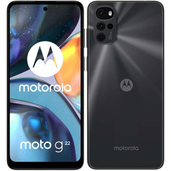 SMARTphone Motorola Moto g22 NFC Dual SIM 128/4GB 5000 mAh Cosmic Black, „PATW0016RO” (timbru verde 0.55 lei)