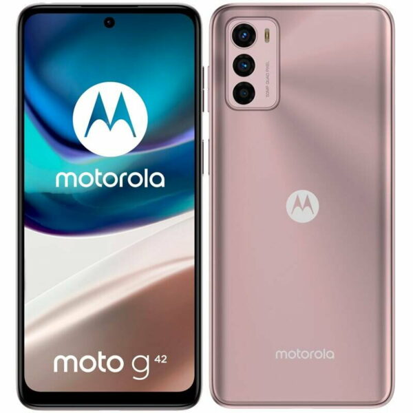 SMARTphone Motorola Moto g42 OLED Dual SIM 64/4GB 5000 mAh Metallic Rose, „PAU00009PL” (timbru verde 0.55 lei)