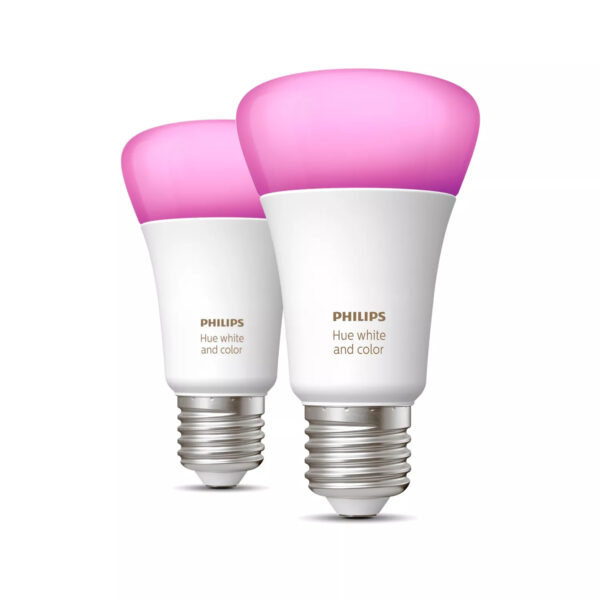 Smart Home Philips Hue 9W A60 E27 2set sw EU -, „PHT13946” (timbru verde 0.9 lei)