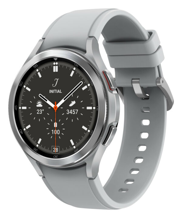 Smartwatch Samsung SM-R890 Galaxy Watch 4 Classic (46mm) Silver, „PHT15115″(timbru verde 0.18 lei)
