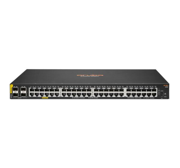 Hewlett Packard Enterprise Aruba 6000 48G Class4 PoE 4SFP 370W Managed L3 Gigabit Ethernet (10/100/1000) Power over Ethernet (PoE) 1U, „R8N85A” (timbru verde 2 lei)