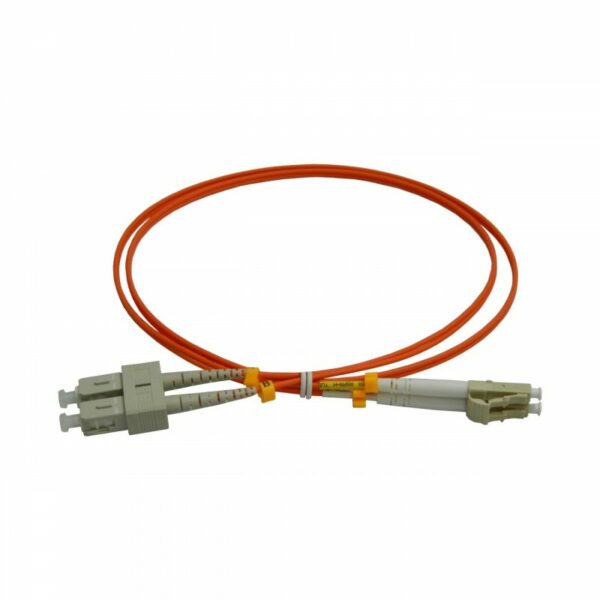 Patchcord FO SC/PC-LC/PC, MM OM2 50/125, manta LSZH 2.0mm, duplex 10m, „SC-LC-MM2/DX-10” (timbru verde 0.18 lei)