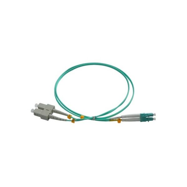 Patchcord FO SC/PC-LC/PC, MM OM3 50/125, manta LSZH 2.0mm, duplex 20m, „SC-LC-MM3/DX-20” (timbru verde 0.8 lei)