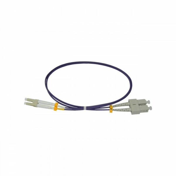 Patchcord FO SC/PC-LC/PC, MM OM4 50/125, manta LSZH 2.0mm, duplex 10m, „SC-LC-MM4/DX-10” (timbru verde 0.18 lei)