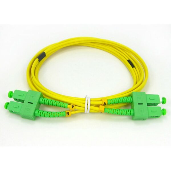 Patchcord SC/APC-SC/APC, SM OS2 50/125, manta LSZH 3.0mm, duplex 1m, „SC-SC-APC-SM/DX-1” (timbru verde 0.08 lei)