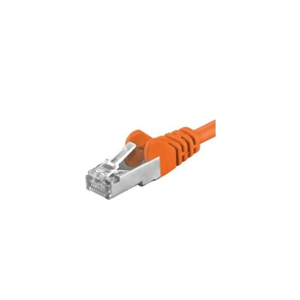 Patchcord SFTP RJ45-RJ45 Cat.6A, 0.25m, portocaliu, „SFTP-6A-0.25-O” (timbru verde 0.08 lei)