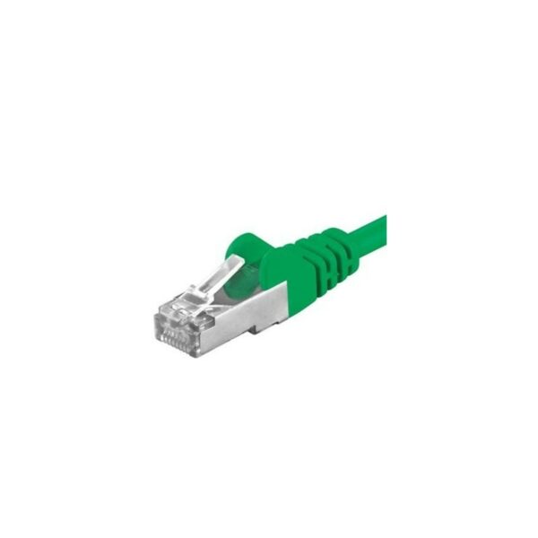 Patchcord SFTP RJ45-RJ45 Cat.6A, 1m, verde, „SFTP-6A-1-GN” (timbru verde 0.08 lei)