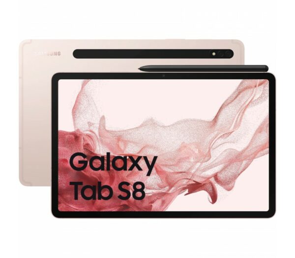 Samsung Galaxy Tab S8 Pink Gold WiFi/11/OC/8GB/128GB/12MP/13MP+6MP/8000mAh „SM-X700NIDAEUE” (timbru verde 0.8 lei)