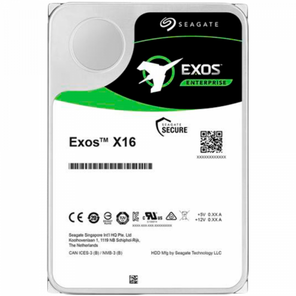 SEAGATE EXOS X16 SAS 16TB Helium 7200rpm 256MB cache 512e/4kn Fast Format BLK „ST16000NM002G”