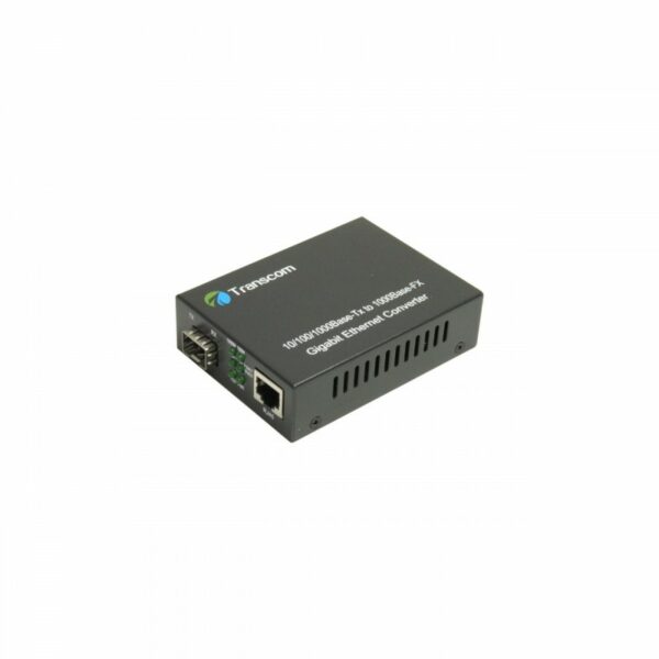 Mediaconvertor 10/100/1000M 1 port RJ45, 1 SLOT SFP – TRANSCOM, „TS-1000N-SFP”