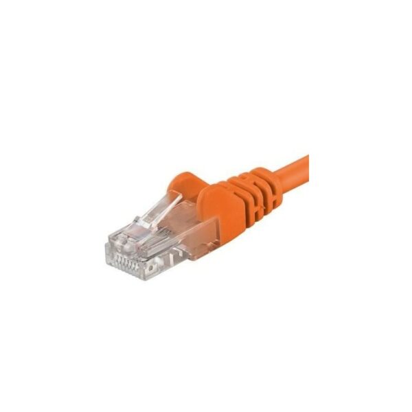 Patchcord UTP RJ45-RJ45 Cat.5e 0.25m, portocaliu, „UTP-5E-0.25-O” (timbru verde 0.08 lei)