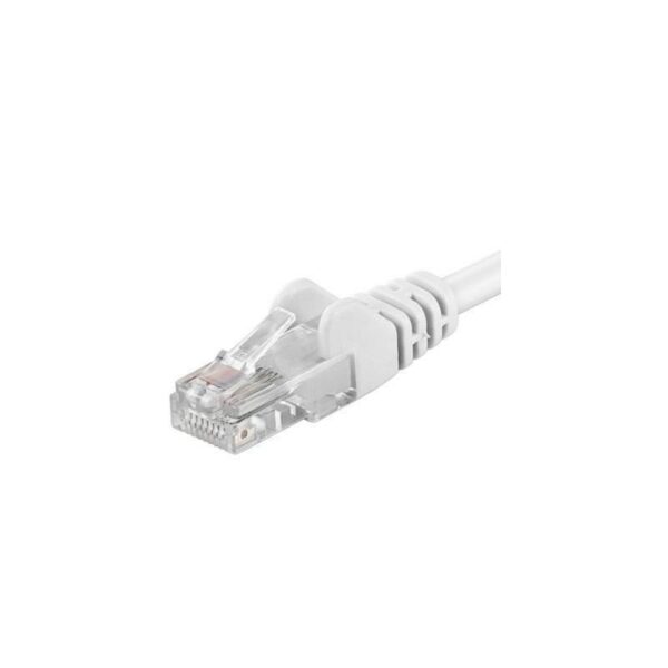 Patchcord UTP RJ45-RJ45 Cat.5e 0.5m, alb, „UTP-5E-0.5-W” (timbru verde 0.08 lei)