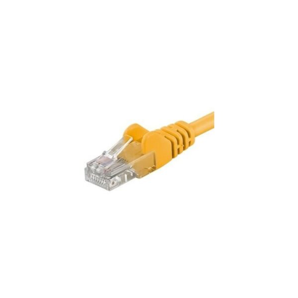 Patchcord UTP RJ45-RJ45 Cat.5e 1.5m, galben, „UTP-5E-1.5-Y” (timbru verde 0.08 lei)