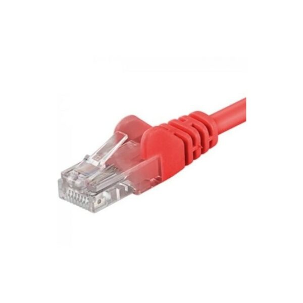 Patchcord UTP RJ45-RJ45 Cat.5e 1m, rosu, „UTP-5E-1-R” (timbru verde 0.08 lei)