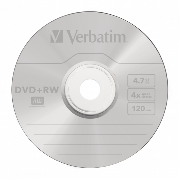 DVD+RW VERBATIM 4.7GB, VITEZA 4X, MATT SILVER SURFACE, JEWEL CASE, 1 BUC, „43229”