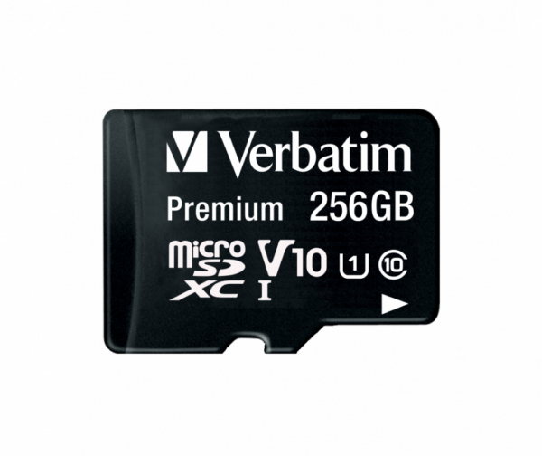 MEMORIE SD CARD VERBATIM 256GB CLASA 10 ADAPTOR INCLUS „44087” (TIMBRU VERDE 0.03 LEI)