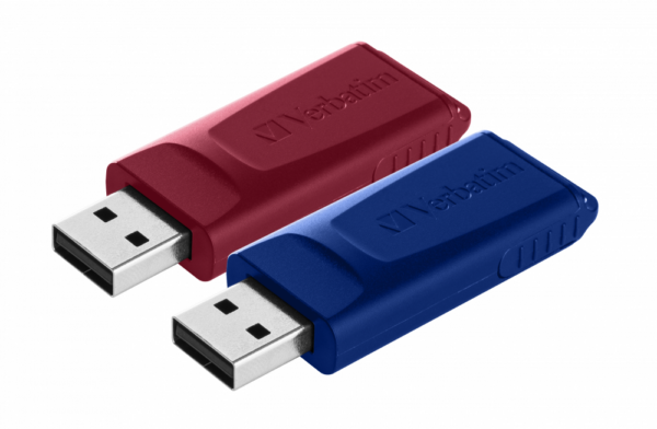 MEMORIE USB VERBATIM STORE ` N ` GO SLIDER 2 X 32GB USB 2.0 ROSU, ALBASTRU „49327” (TIMBRU VERDE 0.03 LEI)