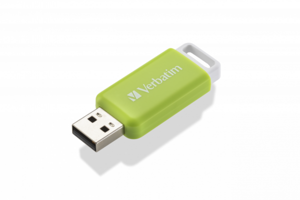 MEMORIE USB VERBATIM DATABAR 32GB USB 2.0 VERDE „49454” (TIMBRU VERDE 0.03 LEI)