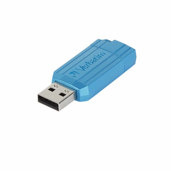 MEMORIE USB VERBATIM PINSTRIPE STORE xxxxNxxxx GO 128GB USB 2.0 ALBASTRU „49461” (TIMBRU VERDE 0.03 LEI)