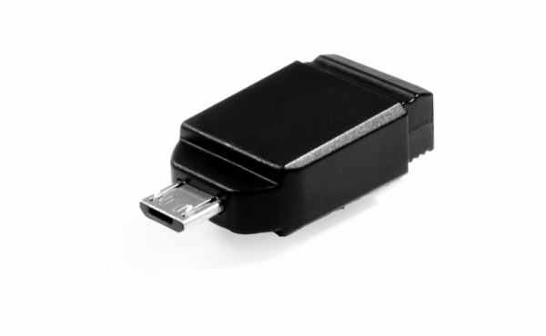 MEMORIE USB VERBATIM NANO STORE ` N ` STAY 32GB USB 2.0 + ADAPTOR OTG „49822” (TIMBRU VERDE 0.03 LEI)