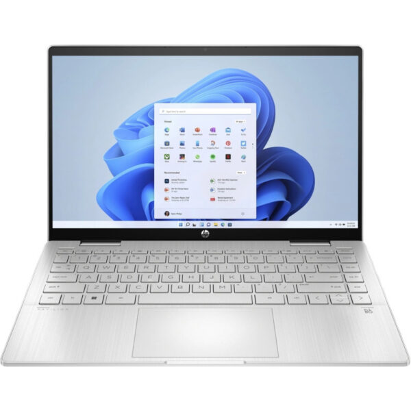 HP Pavilion x360 14-ek0004nn Intel Core i7-1255U 14inch FHD 16GB 512GB PCIe Intel Iris Xe W11H Natural Silver „6M2N2EA#ABB” (timbru verde 4 lei)