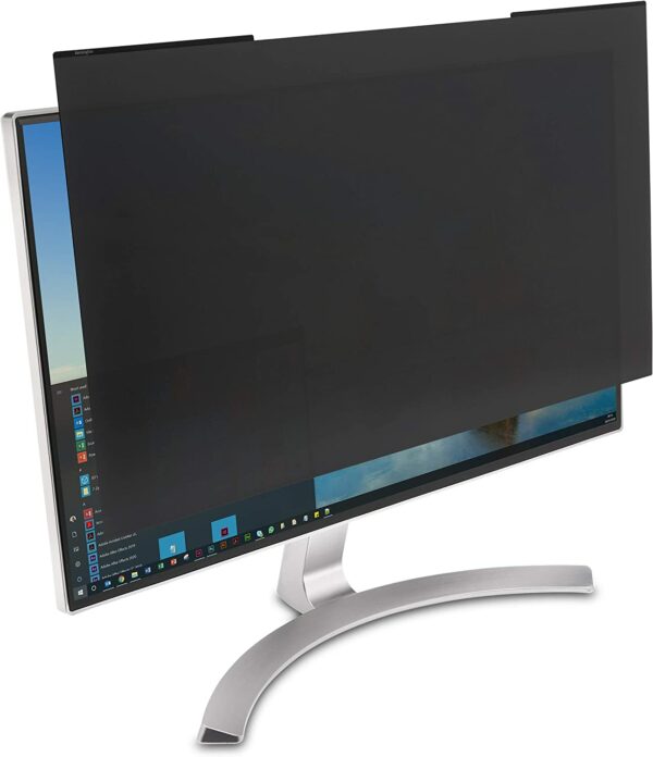 Filtru de confidentialitate Kensington MagPro, pentru monitor, 24.0″, 16:9, 2 fete (lucios si mat), magnetic, limiteaza campul vizual la 30grade, reduce lumina daunatoare cu pana la 22%, 532x1x304mm, 0.4Kg, „K58357WW”