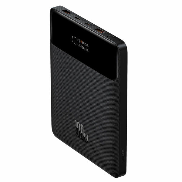 POWER BANK Baseus Bipow Digital Display, 20000mAh, PD 100W, ultra thin, 2 x USB; 2 x USB Type-C, display digital pt. status baterie, total 5A, black, „PPDGL-01” (timbru verde 0.18 lei) – 6953156207660