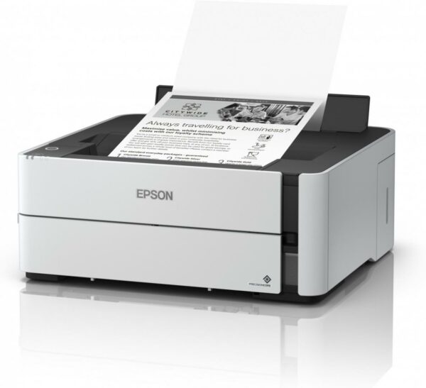 Imprimanta Inkjet Mono EPSON EcoTank M1170, A4, Functii: Impr., Viteza de Printare Monocrom: 39 ppm, Viteza de printare color: , Conectivitate:USB|Retea|WiFi, Duplex:Da, ADF:Nu(timbru verde 11 lei) „C11CH44402”