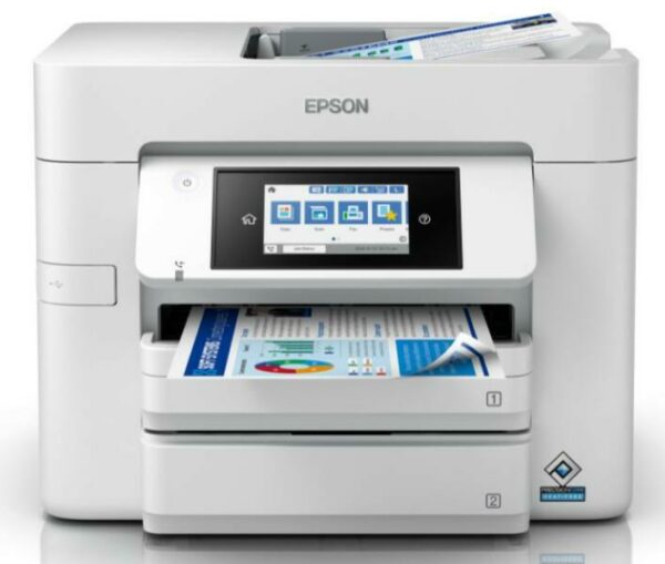 Multifunctional Inkjet Color EPSON WorkForce Pro WF-C4810DTWF, A4, Functii: Impr.|Scan.|Cop.|Fax, Viteza de Printare Monocrom: 25 ppm, Viteza de printare color: 18 ppm, Conectivitate:USB|Retea|WiFi, Duplex:Da, ADF:ADF(incl.TV 10RON) „C11CJ05403”