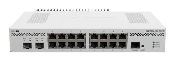 NET ROUTER 1000M 16PORT/CCR2004-16G-2S+PC MIKROTIK „CCR2004-16G-2S+PC” (timbru verde 0.8 lei)