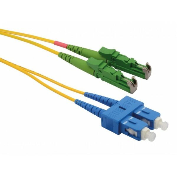 Patchcord FO E2000/APC-SC/PC, SM OS2 9/125, manta LSZH 3.0mm, duplex 10m „E2000/APC-SC/PC-SM/DX-10” (timbru verde 0.08 lei)