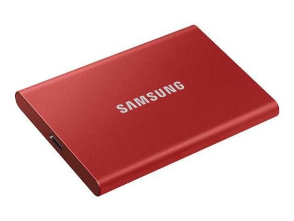 SAMSUNG Portable SSD T7 500GB extern USB 3.2 Gen 2 metallic red, „MU-PC500R/WW” (timbru verde 0.18 lei)
