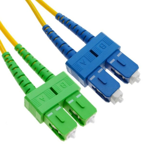 Patchcord FO SC/APC-SC/PC, SM OS2 9/125, manta LSZH 3.0mm, duplex 1m „SC/APC-SC/PC-SM/DX-1” (timbru verde 0.08 lei)