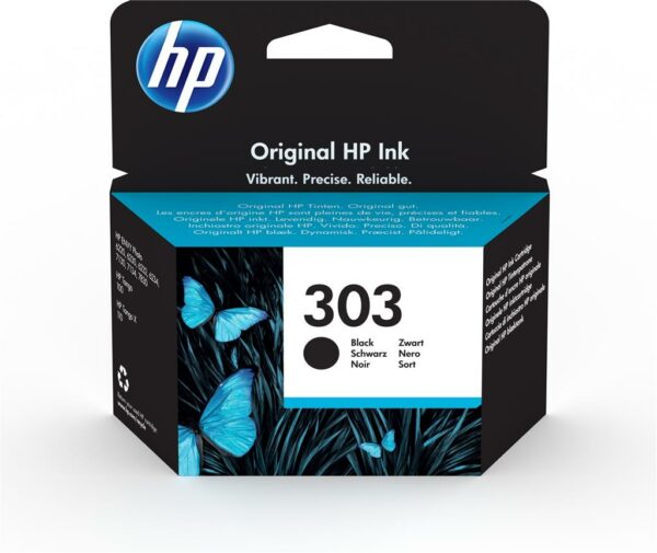 Cartus Cerneala Original HP Black, nr.303, pentru Envy Inspire 7200|7900, 200, (timbru verde 0.15 lei), „T6N02AE”