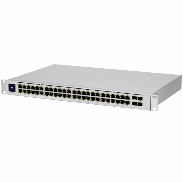 USW-48-PoE is 48-Port managed PoE switch with (48) Gigabit Ethernet ports including (32) 802.3at PoE+ ports, and (4) SFP ports. Powerful second-generation UniFi switching., „USW-48-POE-EU” (timbru verde 2 lei)