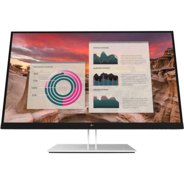 HP E27u G4 27inch IPS QHD 16:9 1000:1 250cd/m2 5ms HDMI DP USB-C USB hub, „189T3AA#ABB” (timbru verde 7 lei)