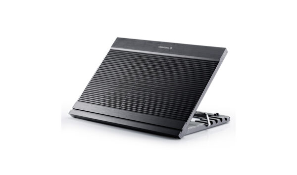 STAND DEEPCOOL notebook 17″ N9, sita aluminiu, fan 18cm, 4 x port USB, 6 unghiuri de ajustare, design anti-alunecare, buton control viteza fan, silver, (timbru verde 2 lei), „DP-N136-N9SR”