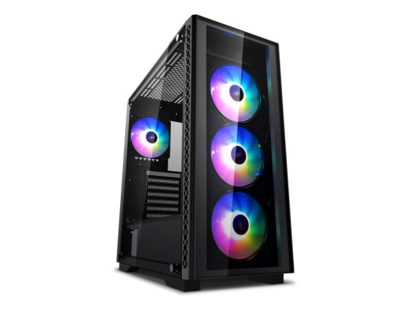 CARCASA DEEPCOOL MATREXX 50 ADD-RGB 4F, Middle Tower E-ATX, fara sursa, sticla securizata, 4 x fan, USB 2.0 x 2, USB 3.0 x 1, Jack 3.5mm x 2, mesh, add RGB, „DP-ATX-MATREXX50-AR-4F-NE” (timbru verde 0.32 lei)