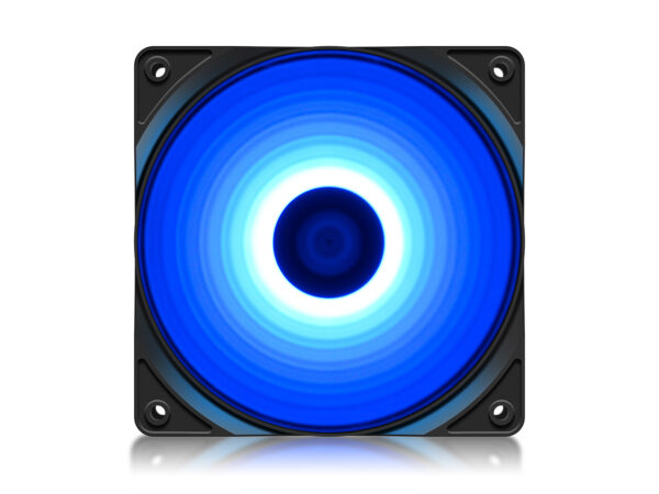 VENTILATOR DEEPCOOL PC RF120B, 120x120x25 mm, 4 blue LED, Hydro Bearing, „DP-FLED-RF120-BL”