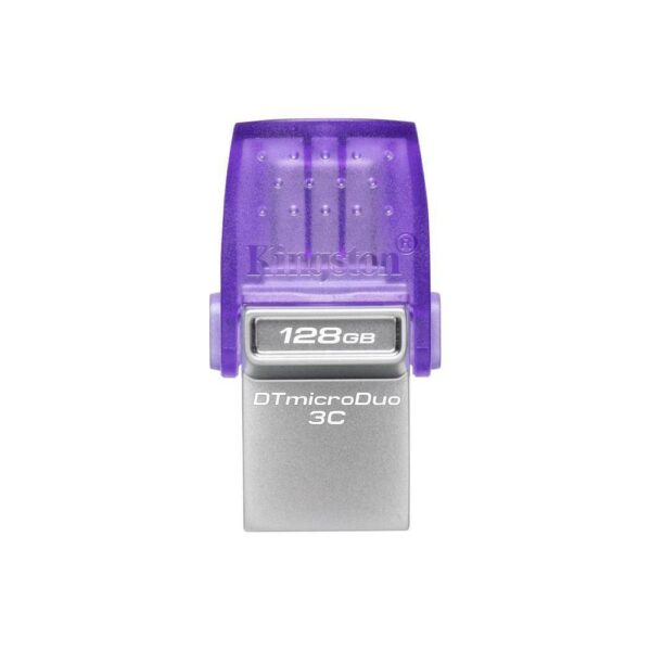 128GB DataTraveler microDuo 3C 200MB/s dual USB-A + USB-C, „DTDUO3CG3/128GB” (timbru verde 0.03 lei)